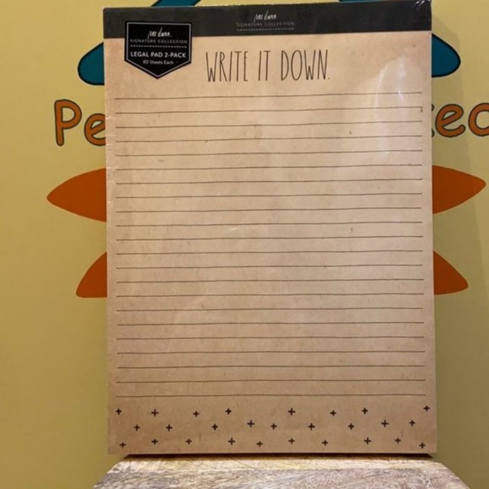 Rae Dunn Legal Pad 2 Pack